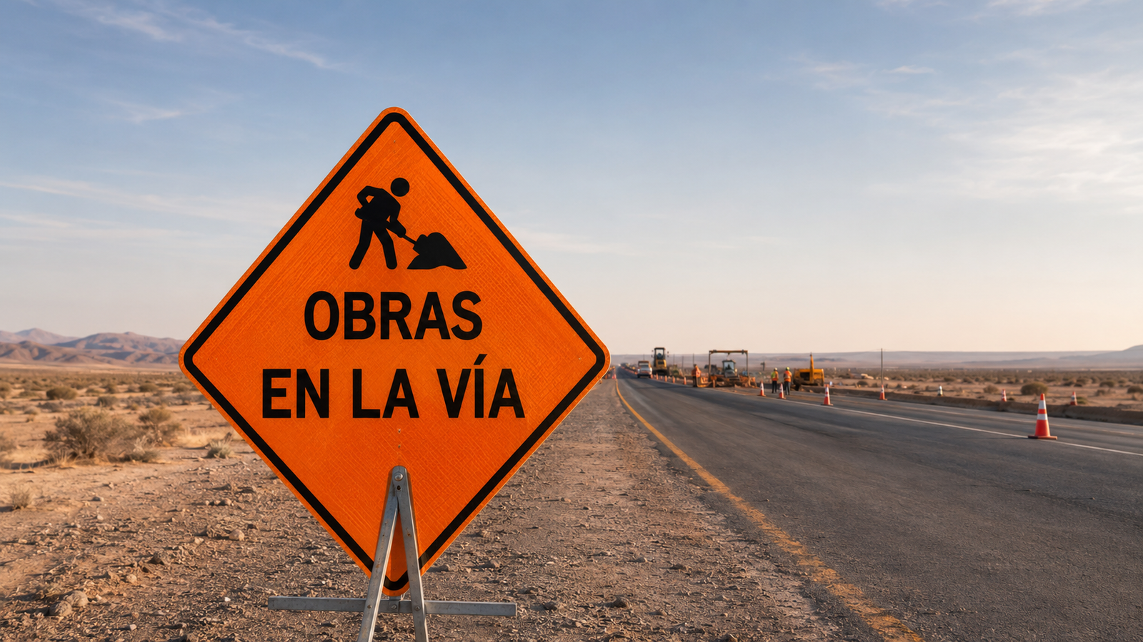 Señalización temporal para obras viales y zonas de trabajo