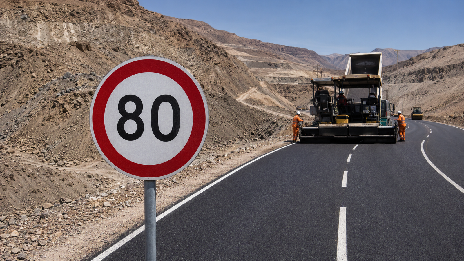 Señal reglamentaria de tránsito instalada en carretera